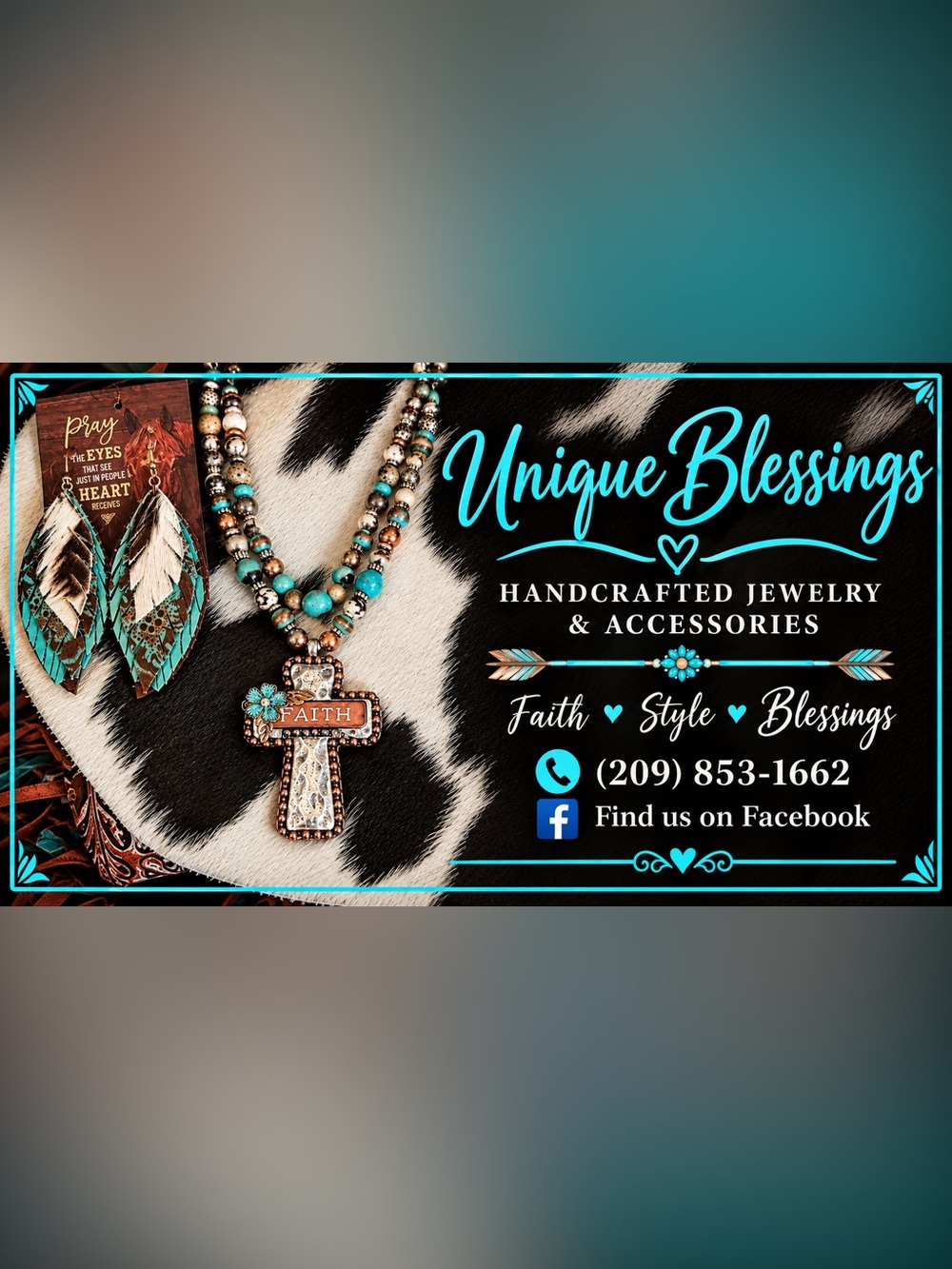 Myra Cowhide Crossbody Bag Unique Blessings Necklace and Feather Earrings